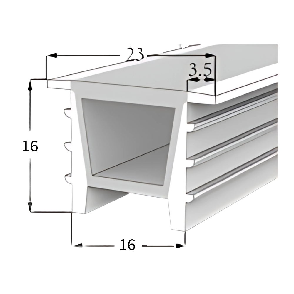 4262543212135 - LED Neon Tube 16×16 mm – Silikonhülle zum Einbauen für LED-Streifen